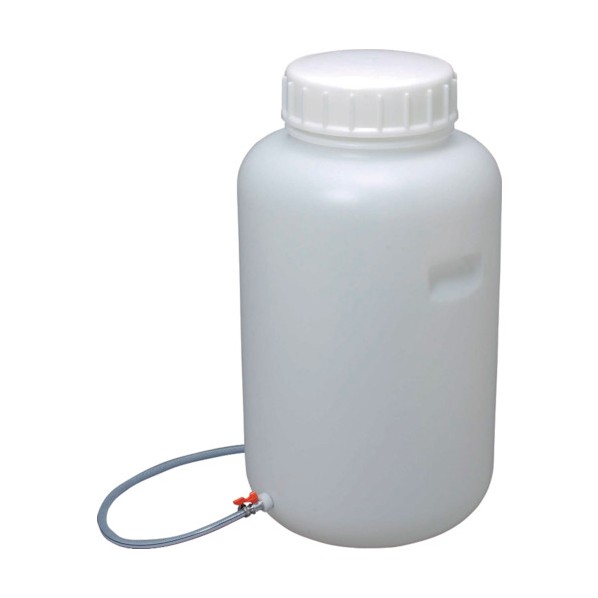 ※法人専用品※瑞穂化成工業 広口瓶ボールコック付100L 0744 1点