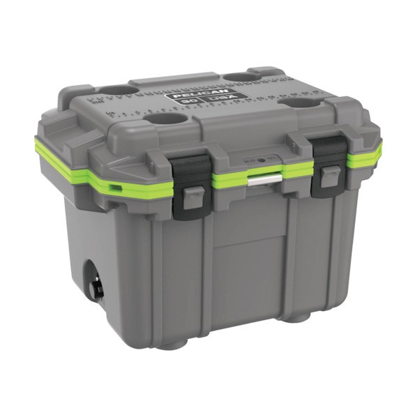 PELICAN PRODUCTS 30QT エリートクーラー ダークグレーXグリーン 30Q-1-DKGRYEGRN 1点