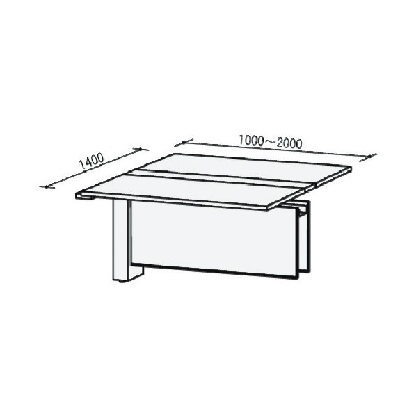 ※法人専用品※トヨセット 連結デスク 50SFH-C1214PW 1点