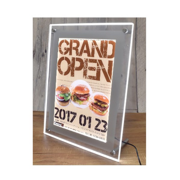 トレード アクリルフレームLEDパネル A3 6300037366 1台