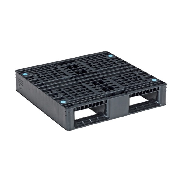 ※法人専用品※サンコー リサイクルプラスチックパレット 812903 D2-077077 ブラック 81290300BKRCP 1点 10,127円