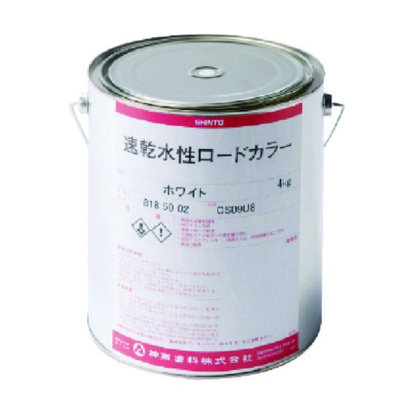 ユニット速乾水性ロードカラーホワイト4kg丸缶819-396｜DIY FACTORY ONLINE SHOP
