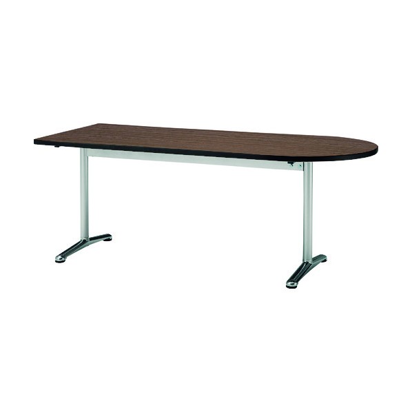 ※法人専用品※藤沢工業 ミーティングテーブル 半楕円型 1800X900 ローズ ATT-1890US R 1点