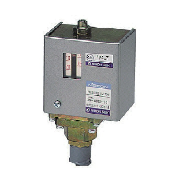 日本精器 圧力スイッチ設定圧力２．０～４．０ＭＰａ 140 x 99 x 69 mm BN-1254-10 1