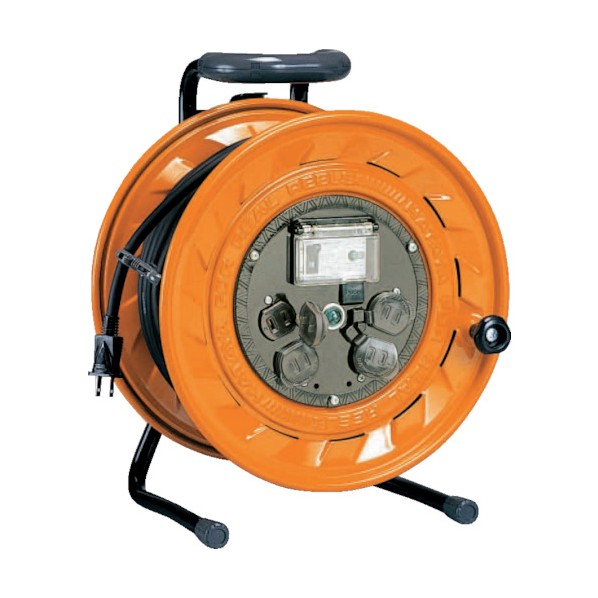 ハタヤ ハタヤ単相100V型ブレーカーリール30mアース付とび出しプラグ付 BS-301K 1点【2506DFD_3】