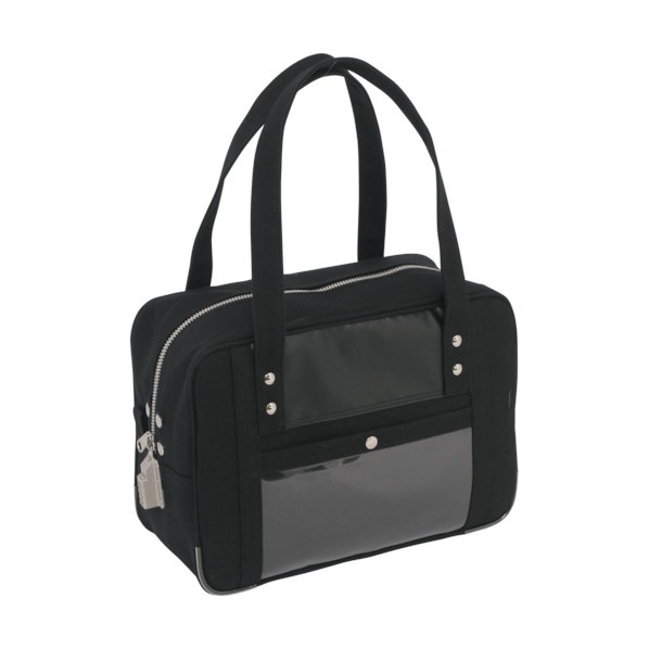 SANEI SANEI　帆布メール用ボストン(S)SED&minus;1錠付　黒 29 x 35 x 6 cm｜DIY FACTORY ONLINE SHOP