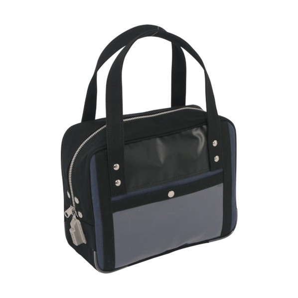 SANEI SANEI　帆布メール用ボストン(SS)SED&minus;1錠付　紺 29 x 32 x 6 cm｜DIY FACTORY ONLINE SHOP
