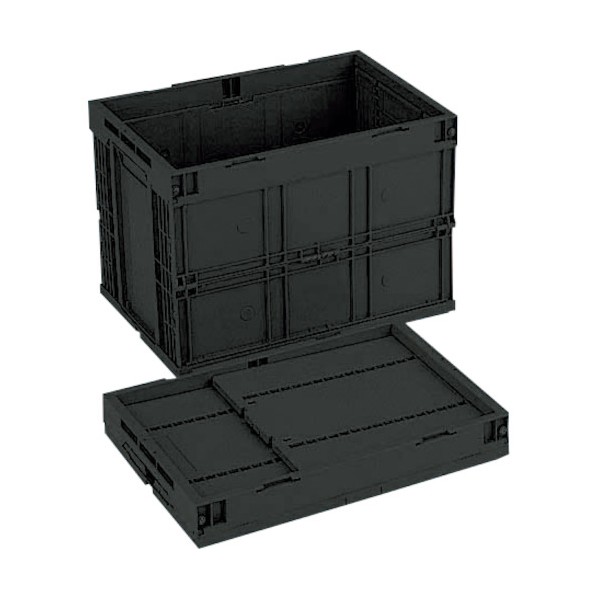 岐阜プラスチック工業 導電性折りたたみ入れものCB-M60W CBE-M60W-BK 1点