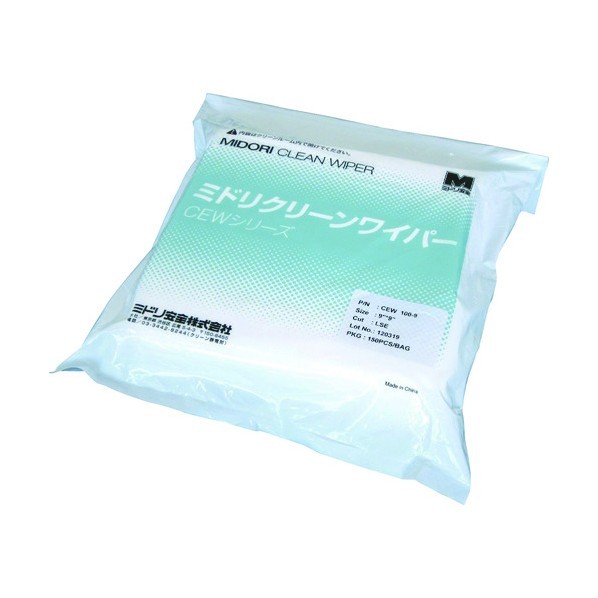 ミドリ安全 長繊維ワイパーＣＥＷ１００シリーズ CEW100-9 1500枚｜DIY FACTORY ONLINE SHOP