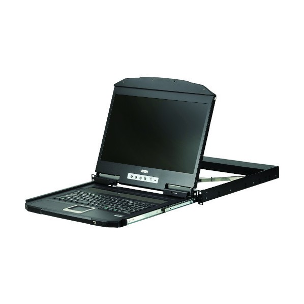 ATEN コンソールドロワー/VGA/18.5LCD/1366x768/ショートラック対応/ロングレール同梱 CL3100NXJJL 1台