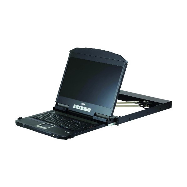 ATEN コンソールドロワー/18.5インチワイドLCD/HDMI DVI VGA/ロングレール CL3800NWJJL 1台