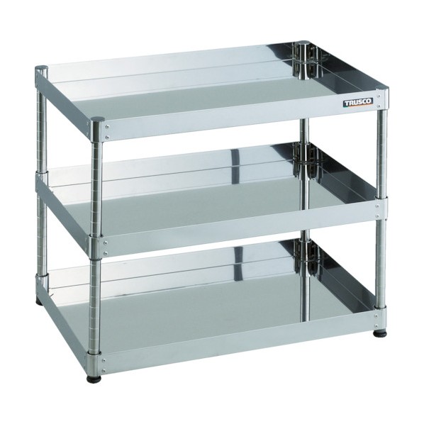 トラスコ 430クリーンフェニックス ラック型 600X400 3段 CPE4-R763 1|DIY FACTORY ONLINE SHOP