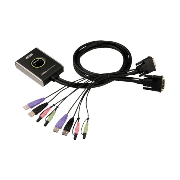 ATEN ATEN KVMPスイッチ 2ポート/DVI/USB/オーディオ CS682|DIY FACTORY ONLINE SHOP