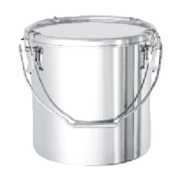 日東 ステンレスタンクストレートクリップ式吊下げ密閉タンク（フタ付）２５Ｌ AMT11033