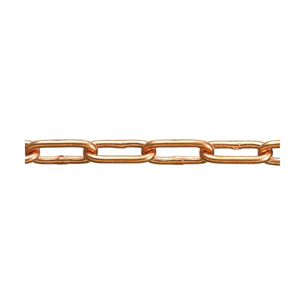 水本機械 銅チェーン CU-2 長さ・リンク数指定カット 11.1～12m CU-2-12C 1点｜DIY FACTORY ONLINE SHOP
