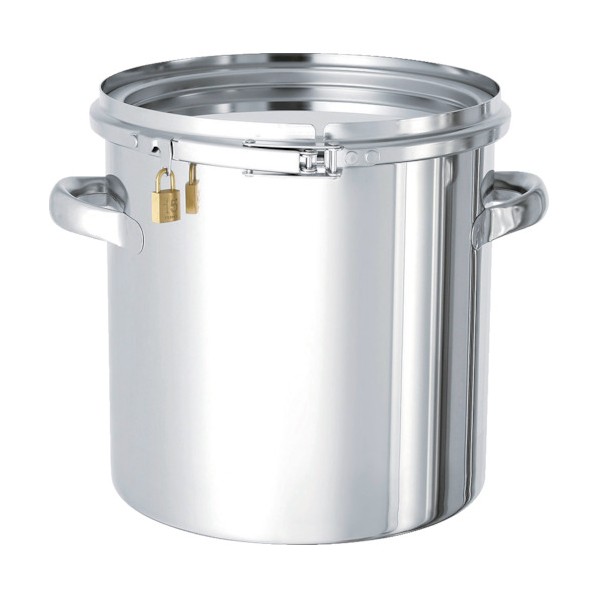 日東 ステンレスタンク南京錠付き密閉タンク２０Ｌ CTLK30