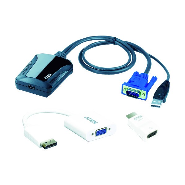 ATEN コンソールアダプター/USB/ラップトップ型(ITキット) 54×71×31 mm CV211CP 1台