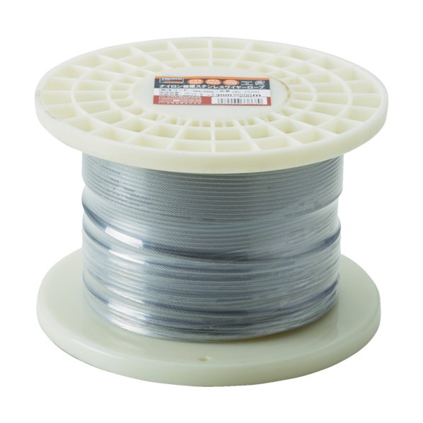 トラスコ ステンレスワイヤロープナイロン被覆Φ２．０（２．５）ｍｍＸ２０ CWC-2S200 1点｜DIY FACTORY ONLINE SHOP