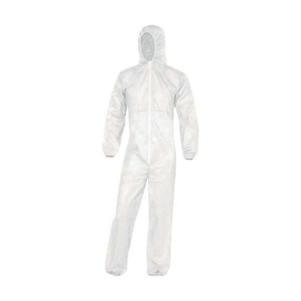 セーフラン安全用品 PO106 オーバーオール 不織布ツナギ 個包装 XXLサイズ D0069C-XXL 50着