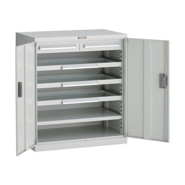 ※法人専用品※トラスコ DX型スライド工具キャビネット 881X551XH1000 スライド3段 W色 DX-32A-W 1点｜DIY FACTORY ONLINE SHOP