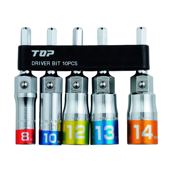 楽天市場】トップ工業 TOP 電動ドリル用コンパクトソケット 9本組 EDS