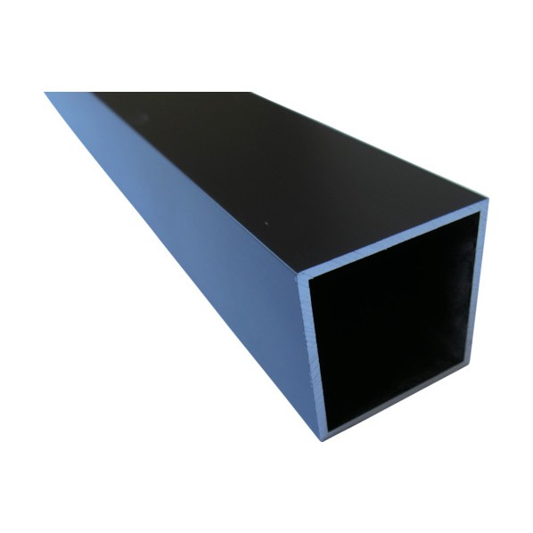 ※法人専用品※アルインコ アルミ角パイプ 50X50X2．5 ブラック 4m FB116K 1個