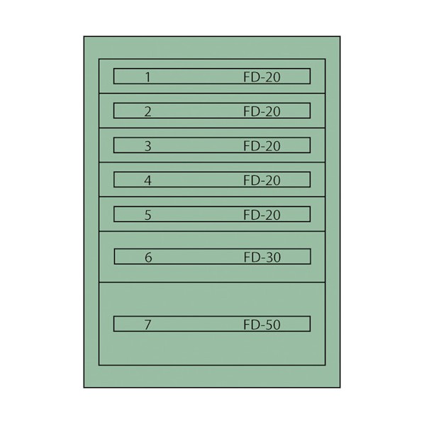 ※法人専用品※ムラテックKDS ファインキャビネットFC-180N 塗装色:グリーン FC-180N 1点｜DIY FACTORY ONLINE SHOP