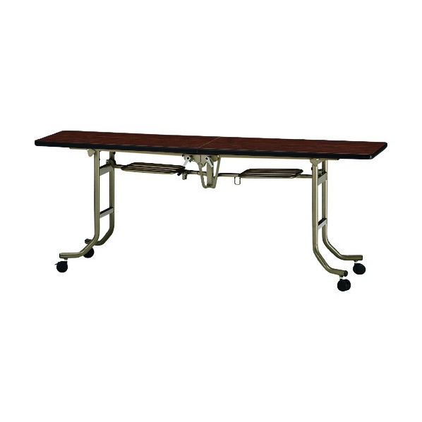 ※法人専用品※藤沢工業 折畳み式フライトテ-ブル 1800X900mm ローズ FLTS-1890 R 1点