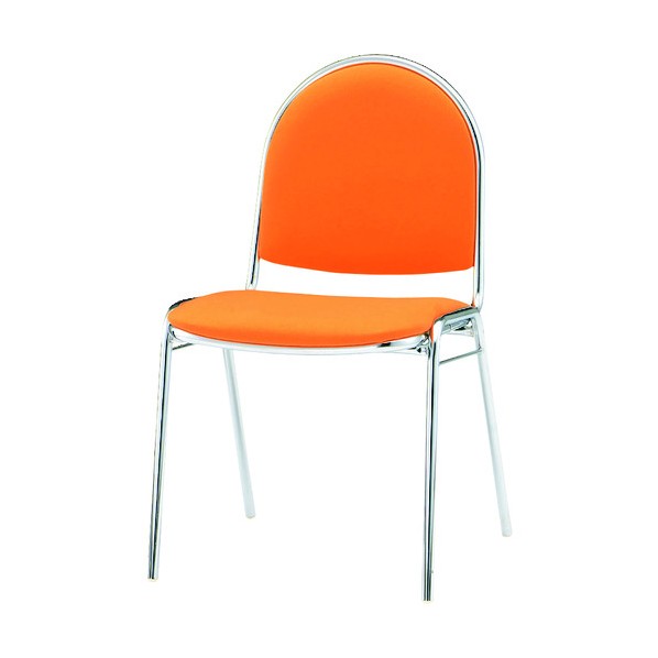 ※法人専用品※藤沢工業 リフレッシュチェア 4本脚 オレンジ FSR-R4 OR 1点 11,508円
