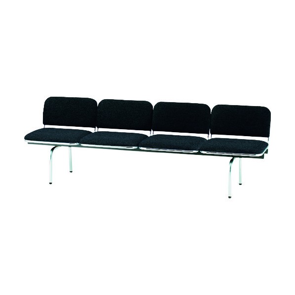 ※法人専用品※藤沢工業 ロビーチェア 4人掛 ノワール FUL-4 NOR 1点|DIY FACTORY ONLINE SHOP