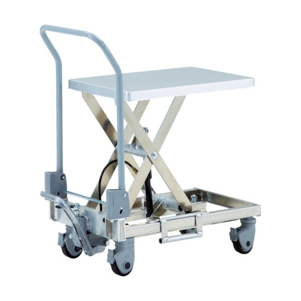※法人専用品※トラスコ アルミハンドリフター50kg(足踏み油圧式)350X570 HLF-S50A 1点｜DIY FACTORY ONLINE SHOP