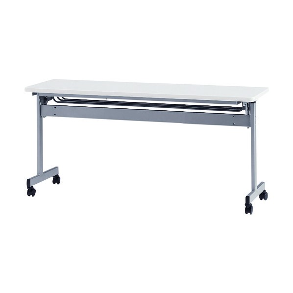 ※法人専用品※藤沢工業 天板跳上式スタックテーブル(パネルなし) 1500&times;450mm 天板色:ホワイト HSN-1545-W 1点｜DIY FACTORY ONLINE SHOP