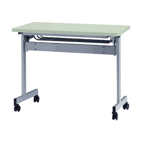 ※法人専用品※藤沢工業 天板跳上式スタックテーブル(パネルなし) 1200×450mm 天板色:ニューグレー HSN-1245-NG 1点