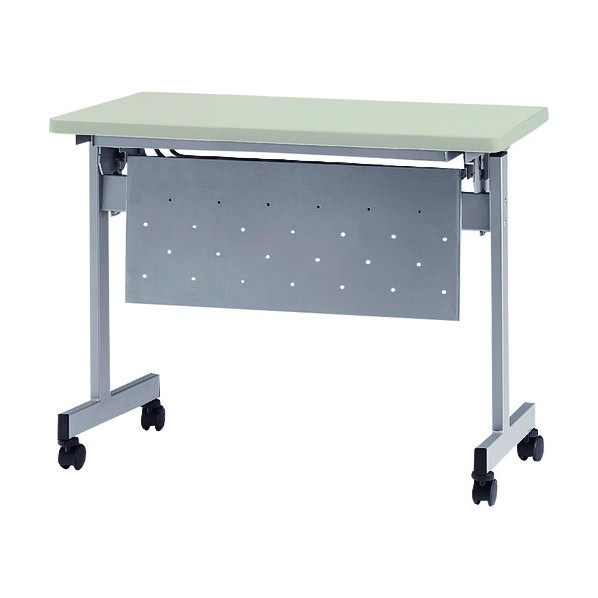 ※法人専用品※藤沢工業 天板跳上式スタックテーブル(パネル付) 1200&times;450mm 天板色:ニューグレー HSN-1245P-NG 1点｜DIY FACTORY ONLINE SHOP 28,672円