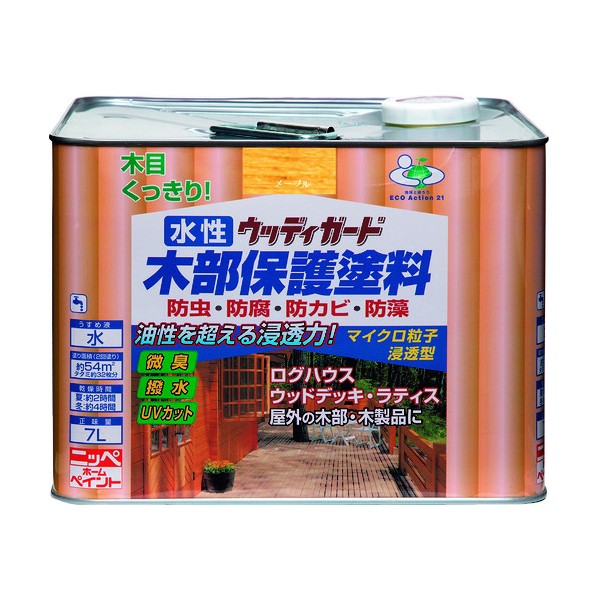 ニッペホーム 水溶性ウッディガード 7L メープル 01 1