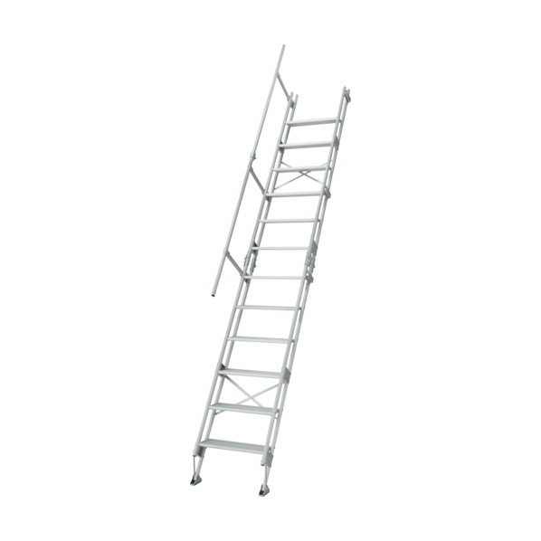 ※法人専用品※長谷川工業 アルミ仮設階段はしご 建作くん K-12-600 1台｜DIY FACTORY ONLINE SHOP