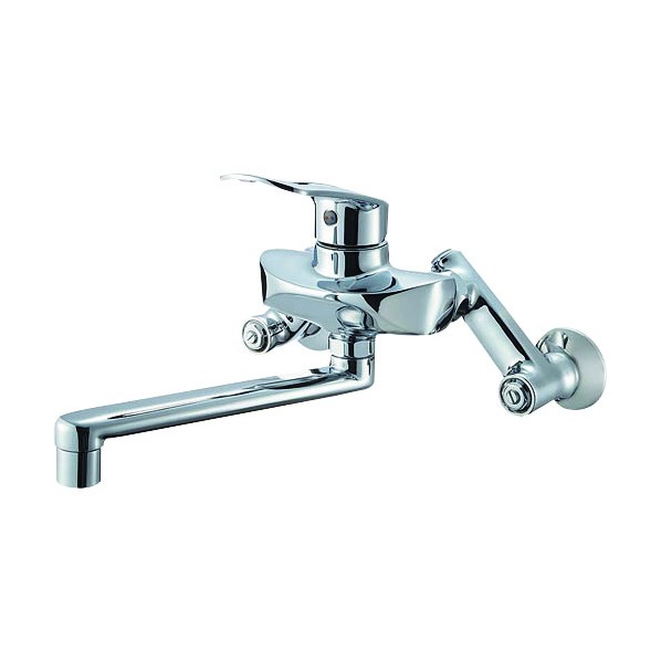 サンエイ シングル混合栓 メッキ K1712E-3U-13 1台|DIY FACTORY ONLINE SHOP