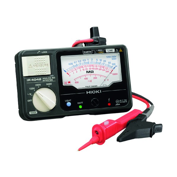 日置電機 アナログ絶縁抵抗計(4レンジ) IR4042-11 書類3点付 IR4042-11SYORUI3TENTUKI 1点