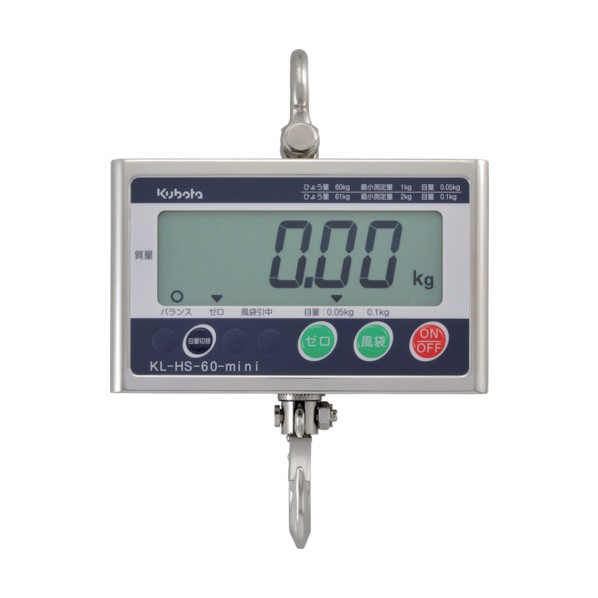 クボタ フックスケールミニ300kg(検定付) KL-HS-300-MINI-K 1