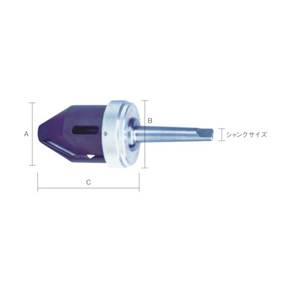 NOGA 2-42内径用カウンターシンク60°MT-2シャンク KP01116