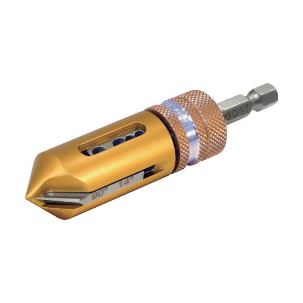NOGA 3－19内径用カウンターシンク90°スリムホルダー1/4シャンク KP03011