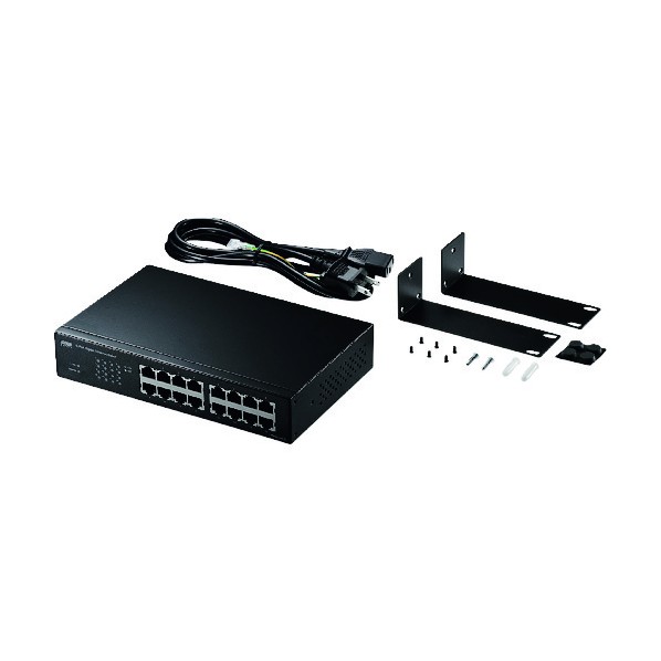 サンワサプライ Giga対応スイッチングハブ(16ポート) LAN-GIGAH16L 1点|DIY FACTORY ONLINE SHOP