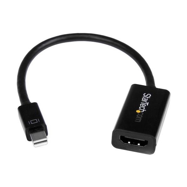 STARTEC.COM社 ディスプレイアダプター/Mini DisplayPort- HDMI1.4/4K30Hz/ブラック/ビデオ コンバーター MDP2HD4KS 1個
