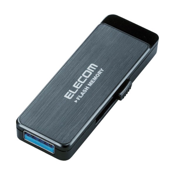 エレコム ＵＳＢ３．０フラッシュ３２ＧＢＡＥＳセキュリティ機能付ブラック 133 x 79 x 11 mm MF-ENU3A32GBK 1