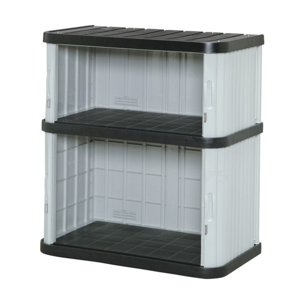 アイリスオーヤマ ミニロッカーＭＬ－１０５０Ｖブラック／グレー 985 x 600 x 355 mm ML1050VBG 1256 1点