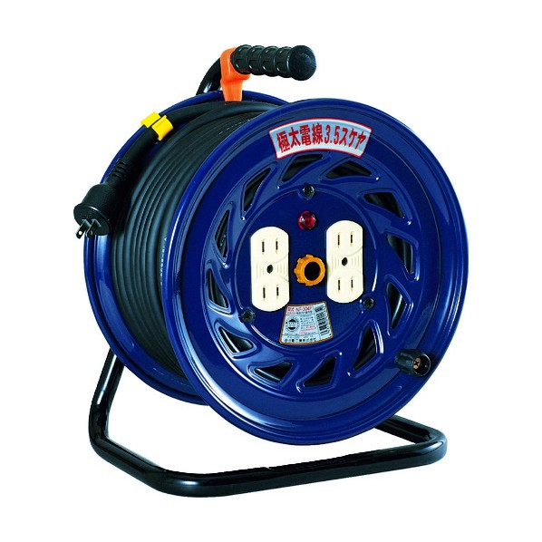 日動工業 極太(3.5mm2)電線仕様ドラム 100V 2芯 アース無 30m NF-304F 1点|DIY FACTORY ONLINE SHOP