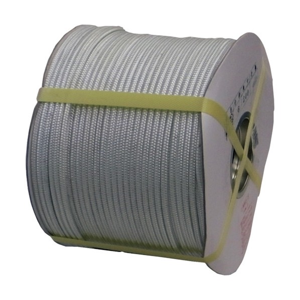 まつうら工業 ナイロン16打コードドラム巻 6mm×200m 薄グレー NR16CORD-6X200-DR 1巻