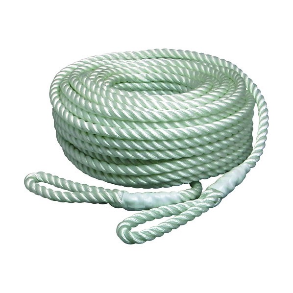 まつうら工業 電動ウインチ用ナイロンロープ(3打ち) 8mmΦ×100m 両端アイ加工 NR-3STRAND-8-100 1点