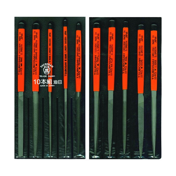 ツボサン ツボサン　組ヤスリセット　１０本組　油目 ST010-04 1Ｓ｜DIY FACTORY ONLINE SHOP