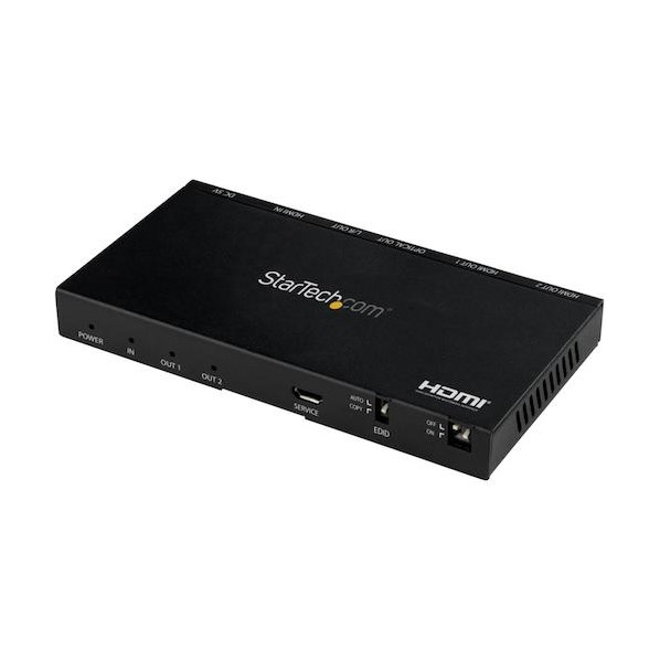 STARTEC.COM社 ビデオスプリッター/HDMI/1入力2出力/4K60Hz/AUX & SPDIF/HDCP ST122HD20S 1個